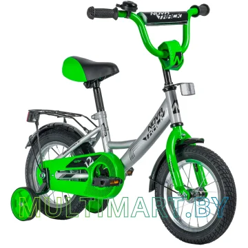 Детский велосипед Novatrack Vector 123VECTOR.SL20 (серебристый/салатовый, 2020) картинка 2